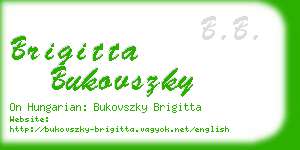 brigitta bukovszky business card